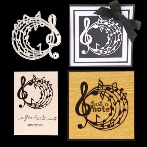 Music Notation Metal Cut Dies Stencils for Scrapbooking Stamp/Photo Album Decorative Embossing DIY Paper Cards