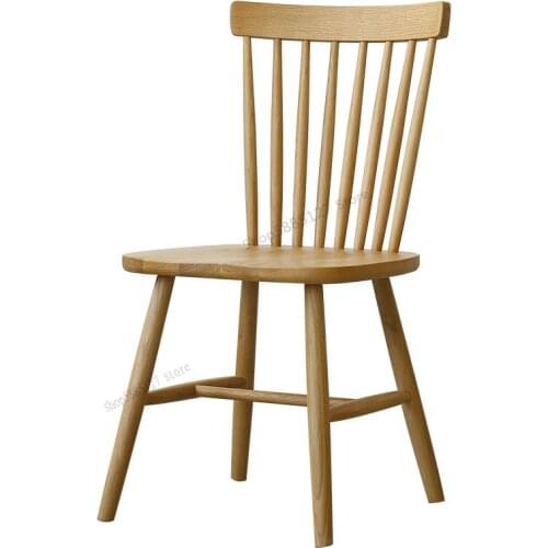 Solid Wood Dining Chair Nordic Modern Minimalist Fashion Backrest Chair Home Combination Designer Table And Chair