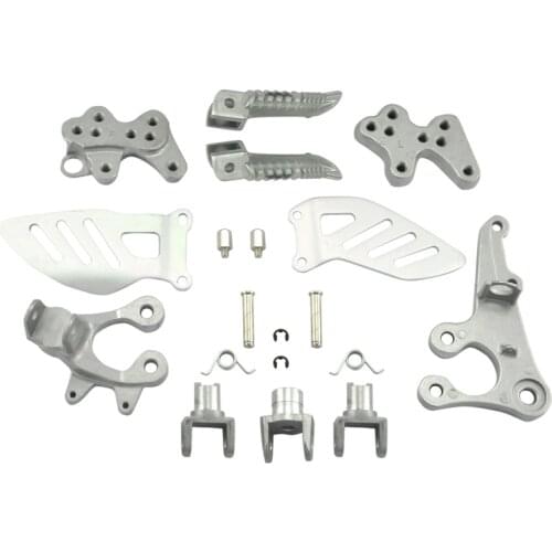 For Suzuki GSXR1000 2009 2010 GSXR 1000 09 10 Motorcycle Front Passenger Foot Pegs Foot rest With Brackets NEW