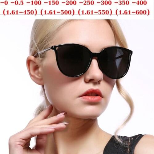 2019 Diopter Finished Myopia Polarized Sunglasses Men Women Nearsighted Glasses Fashion square Women driving goggles UV400 NX
