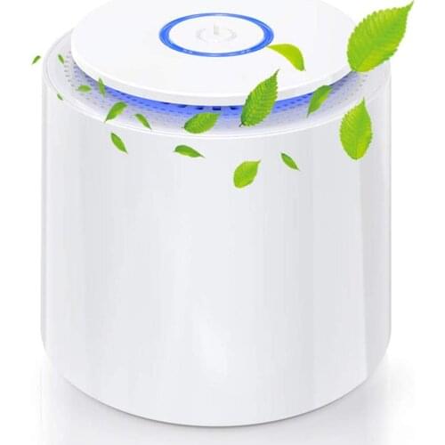 Air Purifier Portable USB Charging LED Night Light HEPA Filter 2 Modes Air Cleaner For Home Office PM 2.5 Bacterial Smoke Dust