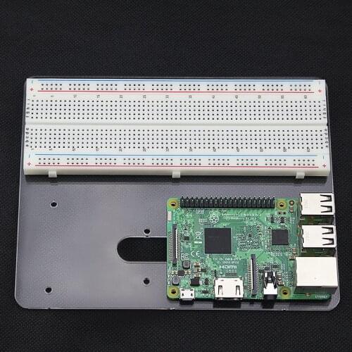 Transparent Acrylic Mounting Plate for UNO R3 Experimental Platform compatible for 2560 Raspberry Pi 4B 3B+ 3B 2B