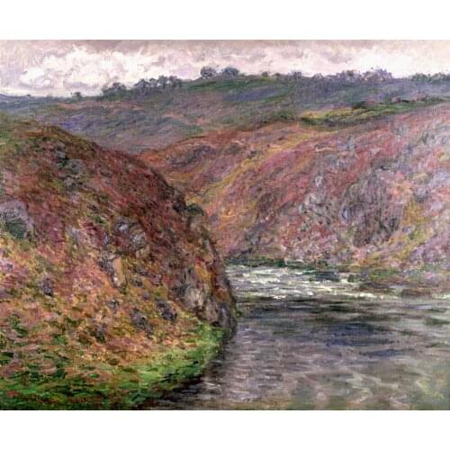 Valley of the Creuse (Grey Day) by Claude Monet Reproduction oil painting Canvas art Handmade High quality