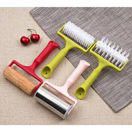 Stainless Steel Roll Noodle Stick Pastry Non-Stick Crust Pizza Fudge Baker Roll Metal Kitchen Tool Baking Dough Pizza Biscuit