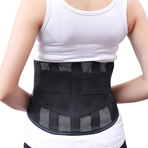 Self-heating Tourmaline Magnetic Steel Bone Lumbar Disc Disease Pain Relief Injury Rehab Waist Back Brace Posture Corrector Belt