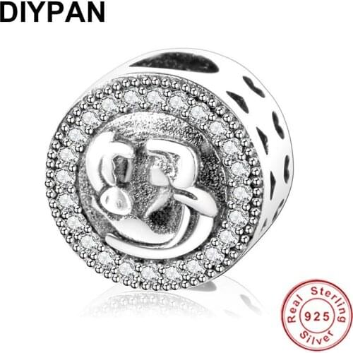 Sterling 925 Silver Couple hugging Charms Fit Original Pandora Charms 925 Silver Bracelet Charms DIY Jewelry Making Berloque