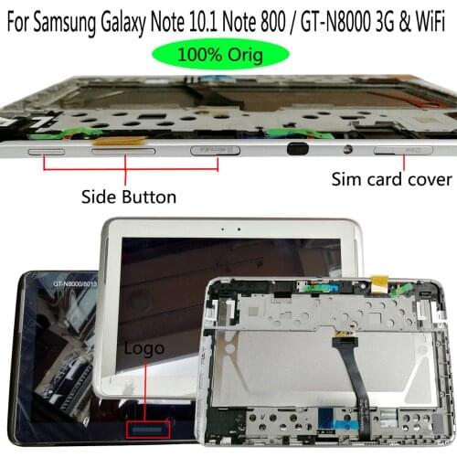 Shyueda Original For Samsung Galaxy Note 10.1 Note 800 / GT-N8000 3G & WiFi LCD Display Touch Screen Digitizer