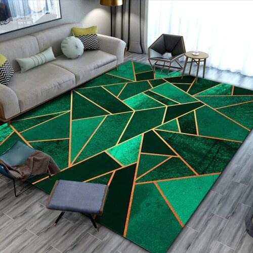 Nordic Modern Simple Carpet Non-Slip Large Area Carpet Rugs For Living Room Bedroom Geometric Abstract Tea Table Mat Floor Mats