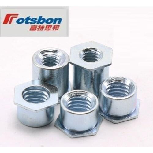 SOA-832-34/32/30/28/26/24/22/20/18/16/14/12/10/8/6/4Thru-Hole Threaded Self-Clinching Standoffs Aluminum,It Can Be Anodized