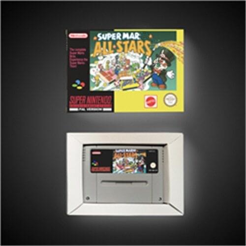Super Marioed All Stars - EUR Version RPG Game Card Battery Save With Retail Box