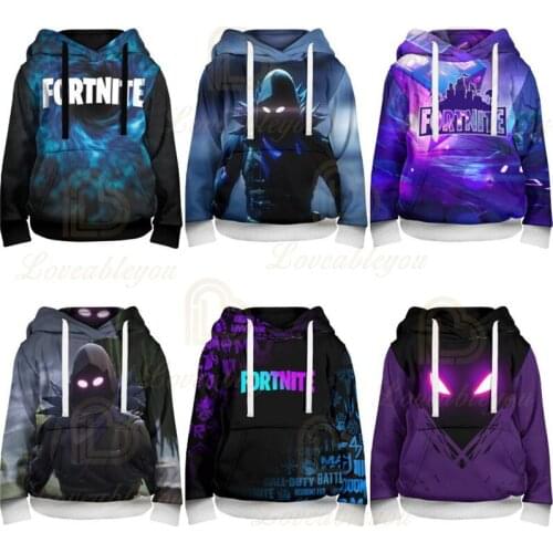 Women Hoodie Fortnite Child Wear Battle Royale 3d Swearshirt Boys Girls Tops Kids Men Victory Hero Hoodies Teen Clothes