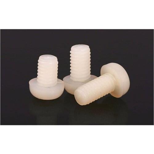 GB818-85 Nylon screws round head screws M2 M2.5 M3 M4 M5 M6 screw white blot Plastic PM screws