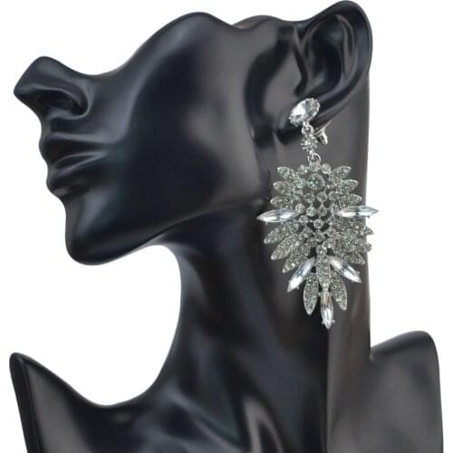 5 color High-grade accessories and jewelry luxurious and exaggerated personality and drill stud earring