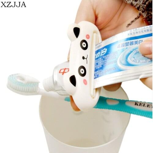 XZJJA 5pcs/set Tooth Paste Squeezer Toothpaste Dispenser Multifunctional Plastic Cream Tube Squeezing Dispenser Organizer