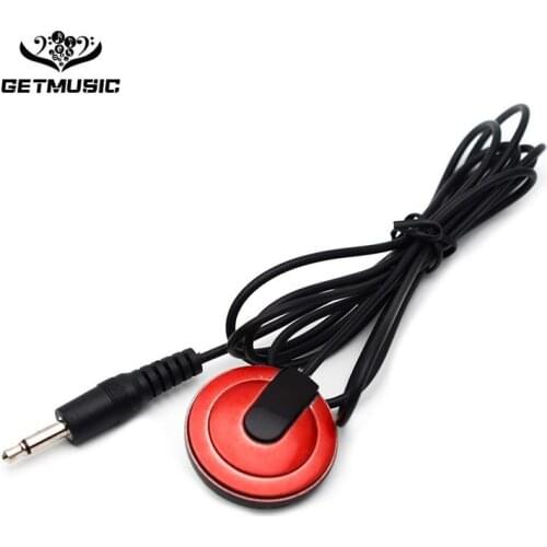 10pcs GETMUSIC Clip Red Case Guitar Pickup Piezo Contact Microphone Pickup with 3.5 Mono Jack Output for Guitar Violin Banjo etc
