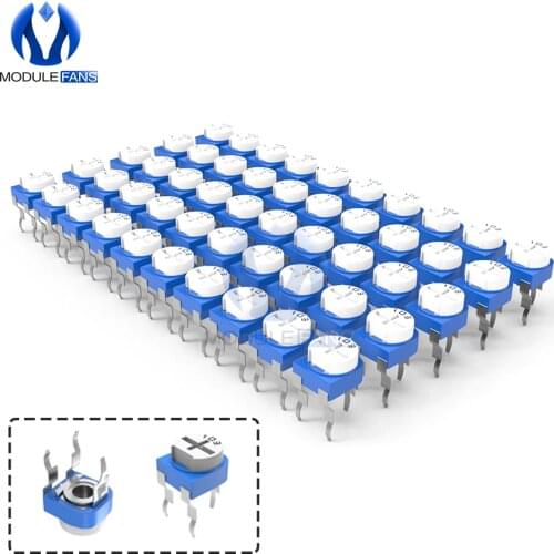 10PCS RM065 Trimpot Trimmer Potentiometer Variable Resistor 100R 200R 500R 1K 2K 2.2K 3K 5K 10K 20K 50K 100K 500K 1M Ohm RM-065