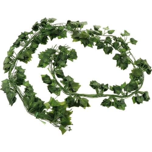 2m Artificial Flowers Greenery Fake Wall Hanging Vine Plant Leaf Wedding Garland Photo Wall Foliage Simulations Rattans Leaves