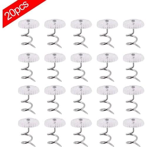 20 Pcs/set Blankets Cover Grippers Transparent Twist Nail Bed Sheet Clip Fixer Convenient Fixing Slip-Resistant Home Accessories