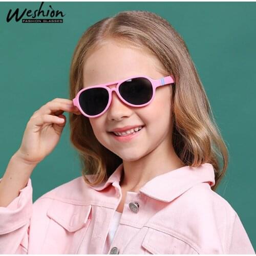 2020 Kids Sunglasses Girls Boy Polarized Flexible Frame Children Oval Sun Glasses Case UV400 Child Shades Gafas De Sol Hombre