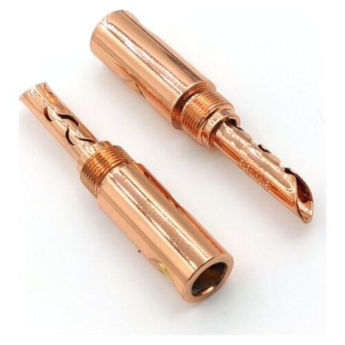 240pcs 24K Gold 4mm Banana Plug Adapter Wire Speaker adapter