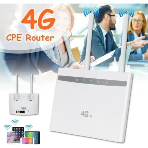 4G/LTE CPE WIFI Router Modem with sim card slot WAN/LAN Ports Broadband Hotspot CAT4 CPE With SMA Connector Antennas