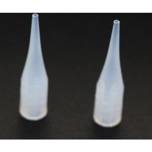 Fresshipping 50Pcs Permanent Makup Plastic 1RL Giant Sun Machine Tattoo Tips With 50Pcs 1RL Permanent Makeup Tattoo Needle