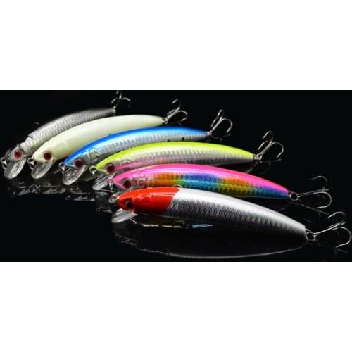 6 PCS Factory direct lures Mino fishing bait fishing hook bionic 12cm16.5g full set