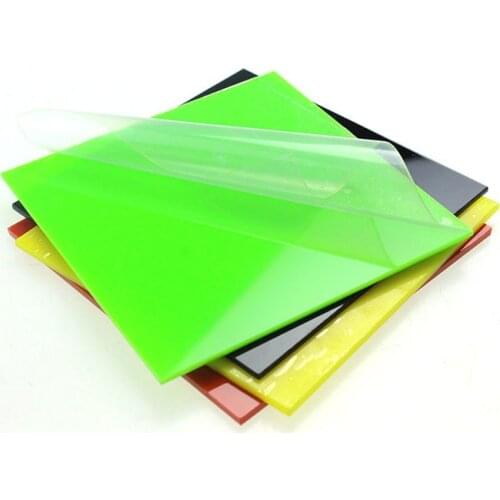 Acrylic PMMA Board Red Black Yellow Blue Green Colorful Plate Plexiglass Tinted Sheets Billboard Laser Cutting 200x300 mm