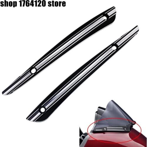 Motorcycle Windshield Trim Aluminum For Harley CVO Road Glide Ultra FLTRUSE 2015-2016 Road Glide Ultra FLTRU 16-17