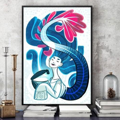 Iceberg of Success Canvas Wall Art HD Prints Poster Home Decoration Blue Cartoon Painting For Bedroom Modular Pictures No Frame