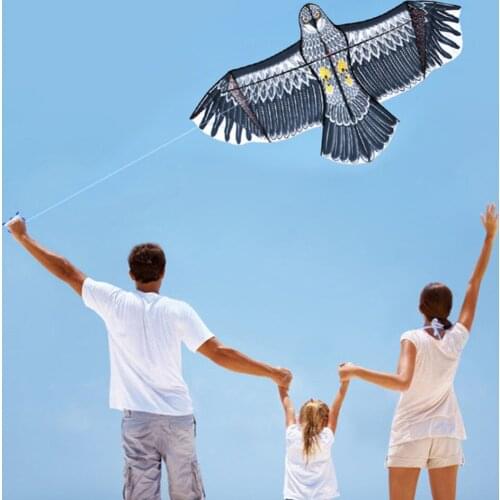 Outdoor Huge 1.5m Eagle Kite Single line Novelty Animal Kites Childrens Activity Parent-child Toys Gift