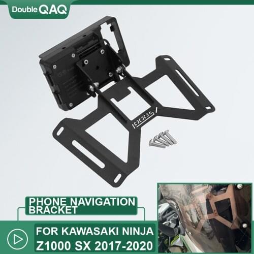 For Kawasaki NINJA z1000 SX Z1000SX 2017-2020 Motorcycle Navigation Bracket Mobile Phone USB Charging