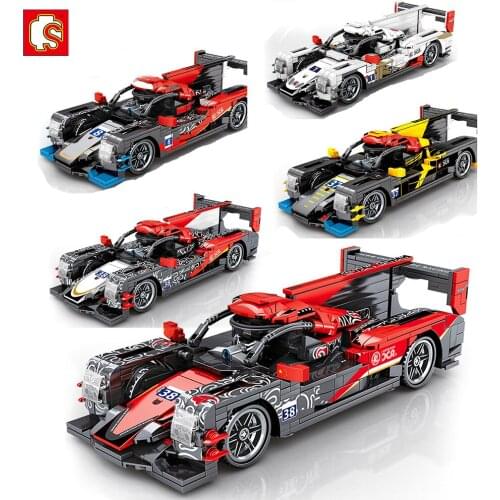 City kits Super Race car F1 Speed Champions Great Vehicle Racing model Building bricks sports sets Sembo Blocks technique toys
