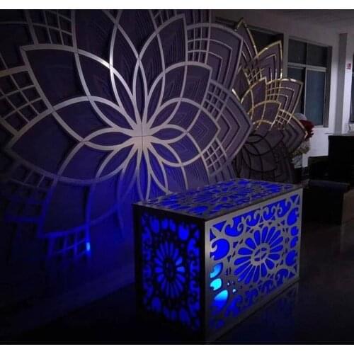 Hot Sale 2021 Furniture Rectangle Mirrored Table Used In Wedding Home Party Dining Decorations