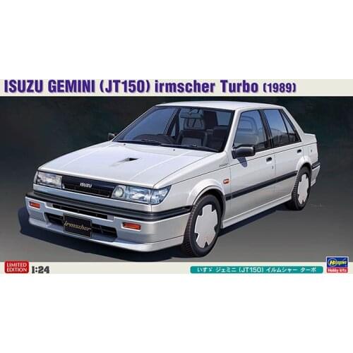 Hasegawa Plastic Assembly Car Model 1/24 Scale Isuzu Gemini JT150 Irmscher Turbo Adult Collection DIY Assembly Kit 20377