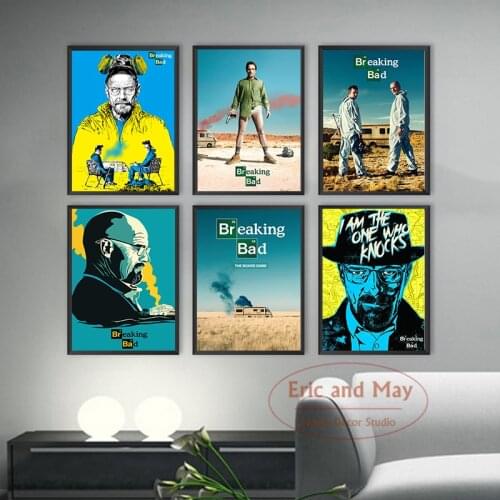 Breaking Bad Action Figure Posters And Prints Canvas Painting Wall Art Picture Vintage Poster Decorative Home Decor Quadro