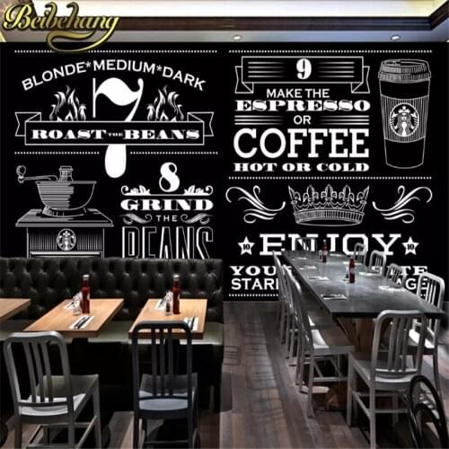 Beibehang custom photo wall paper fashion hand-painted gourmet fast food restaurant Western shop blackboard mural wallpaper 3D