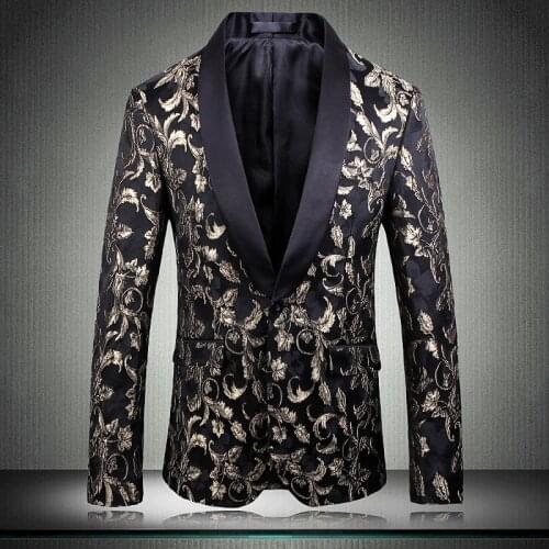 New Male Blazer Luxury Three-dimensional Jacquard Fabric Prom Blazers Men Plus Size 5xl Slim Fit Nightclub And Party Mens Blazer