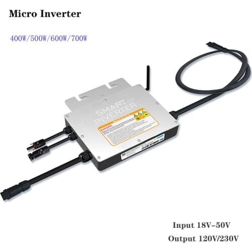 Maxgeek New SG Regular Max Output Power 400W 500W 600W 700W Solar Power Micro Inverter Input 18V-50V Output 120V/230V