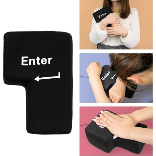 Portable Decompression USB Big Enter Key Soft Computer Button Return Key Pillow Offices Vent Toys Release Pressure