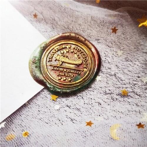 Travelers notebook Journey stamp head of Retro Wood Stamp Sealing Wax Seal Stamp Wedding Decorative sealing Stamp wax seals
