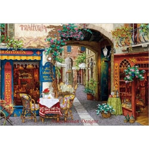 Needlework for embroidery DIY DMC High Quality - Counted Cross Stitch Kits 14 ct Oil painting - Paris alley