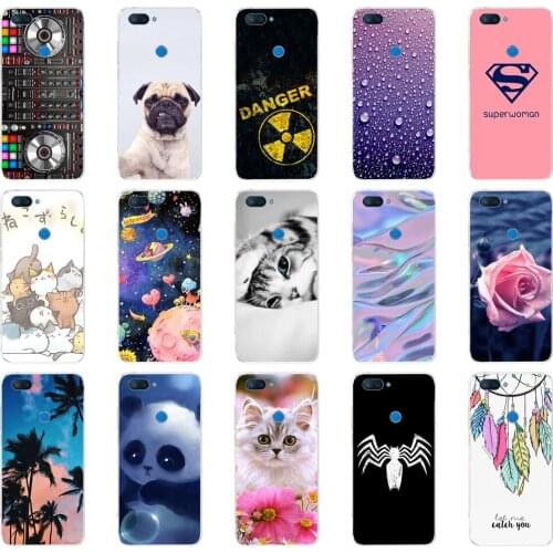 W Silicone case For Xiaomi mi 8 LITE Case 6.26 inch TPU Case For Xiaomi mi 8 lite Back Cover For Xiaomi mi 8 coque capa bag