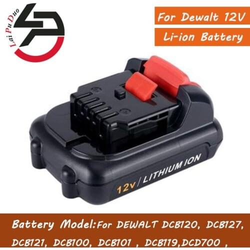 12V 3000mah Li-Ion Replacement Power Tool Battery for DEWALT DEWALT DCB120 DCB100 DCT410S1 DCT414S1 DCF815 DCF813S2