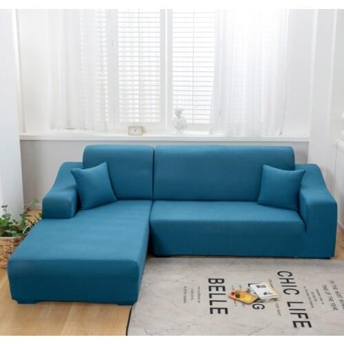 Corner Sofa Covers Stretch for Living Room Home Decor 3 Seats l Shape Elastic Sectional Couch Slipcover Sofa Furniture Protector