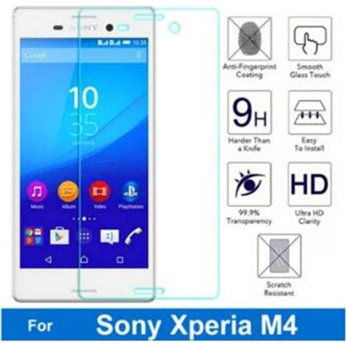 9H Protective Glass For Sony Xperia M4 E2303 E2306 E2353 Dual 5.0' Phone Screen Protector on sony M4 Aqua Tempered Glass