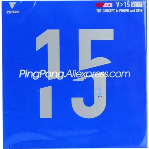 VICTAS V 15 STIFF Table Tennis Rubber (Power & Spin) Pips-in Original VICTAS V15 Stiff Ping Pong Sponge