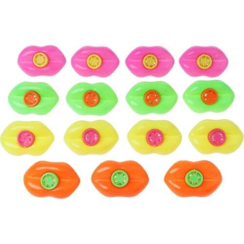 15pcs Mouth Lip Whistle Decoration Game Prize Party Toys Lucky Loot Kids Toy