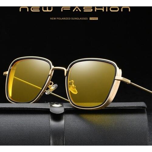 2020 new style steampunk sunglasses fashion men and women retro square metal frame sunglasses
