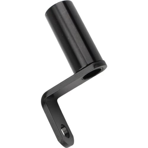 2x Motorcycle Rearview Side Mirror Extender Bar Bracket For Phone GPS Black